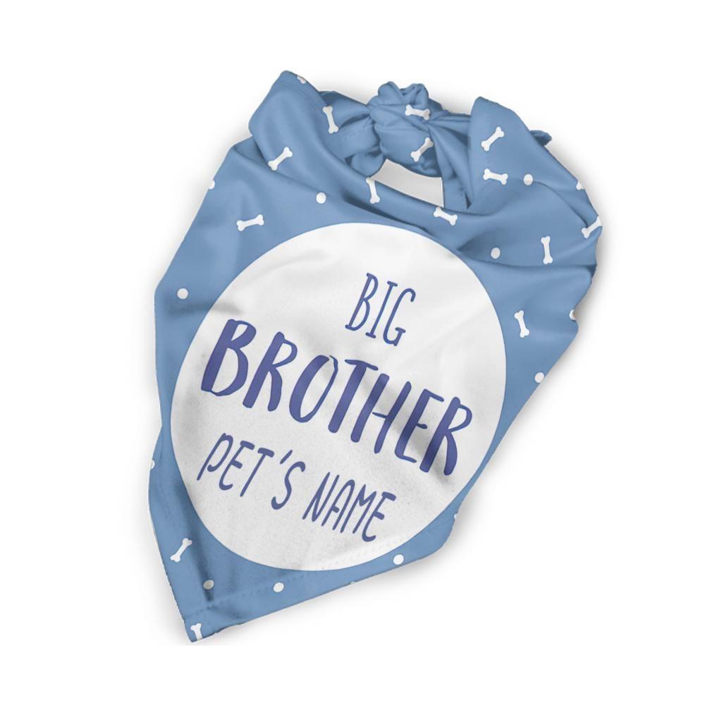 Regalo De Bufanda Para Mascotas Azul Oscuro Grabado Personalizado