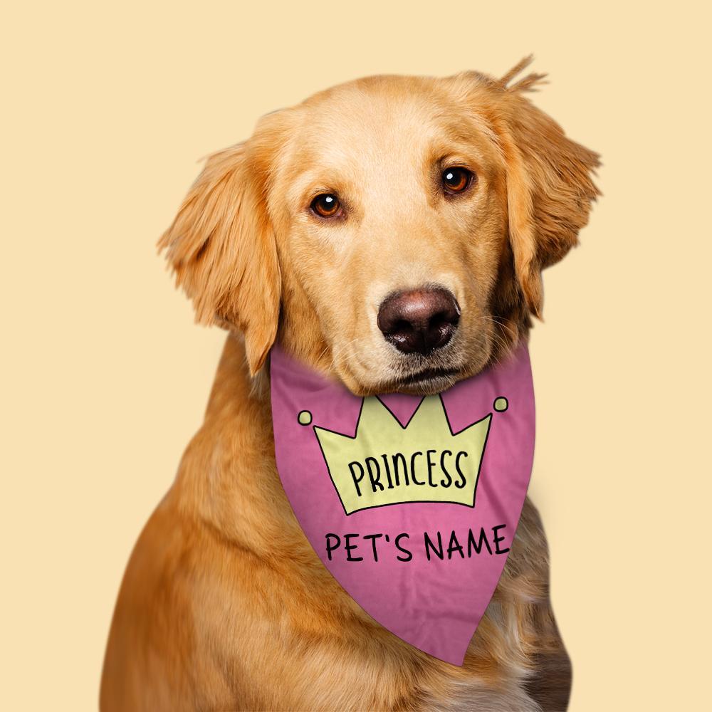 Regalo Personalizado De Bufanda Para Mascotas Con Corona Grabada
