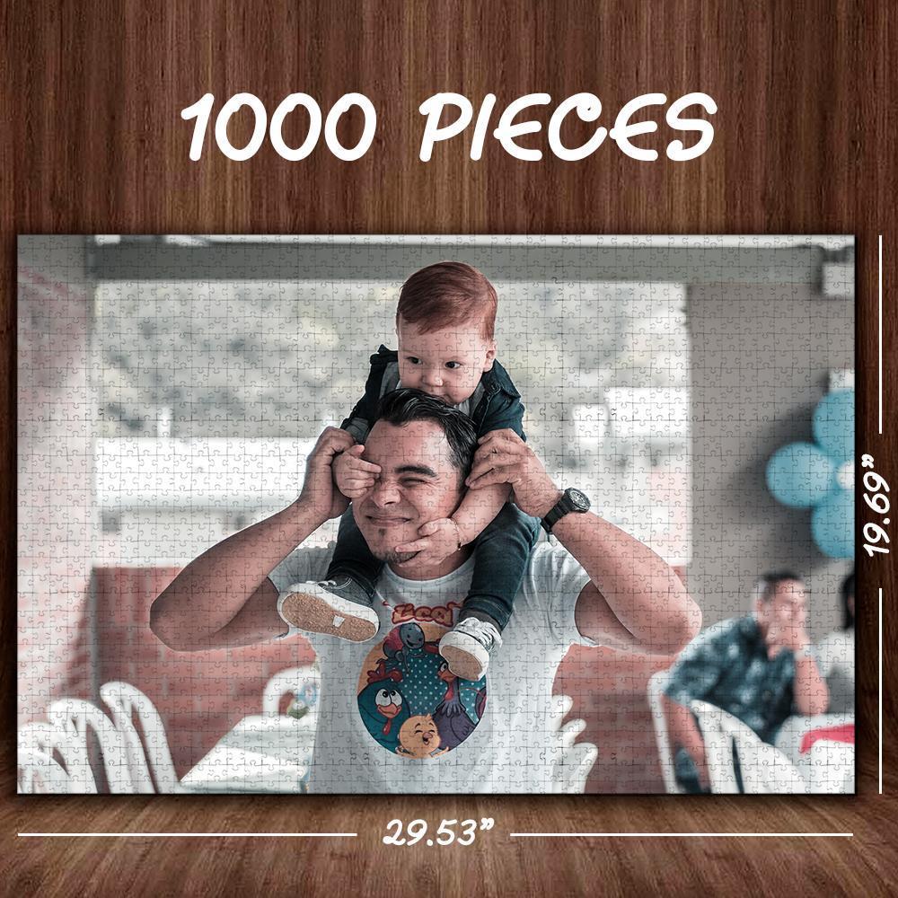 Regalos Personalizados Del Día Del Padre Rompecabezas Personalizado, Cree Sus Propios Rompecabezas Para Adultos 35-1000 Piezas