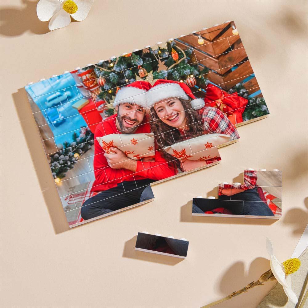 Rompecabezas De Bloques De Construcción Con Foto Personalizada, Regalo De Forma Cuadrada De Ladrillo De Construcción Personalizado Para Regalos De Navidad - soufeeles