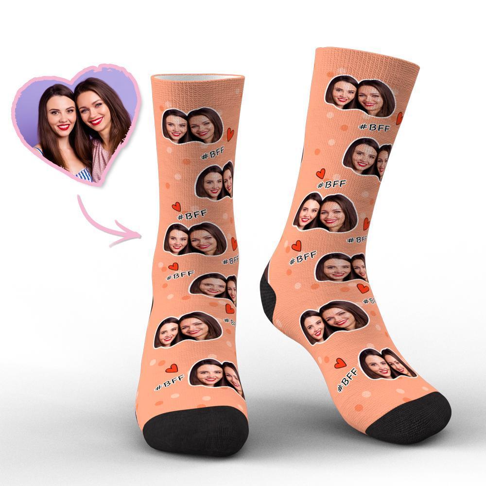 Calcetines Faciales Personalizados Best Friends Photo Socks Friends BFF