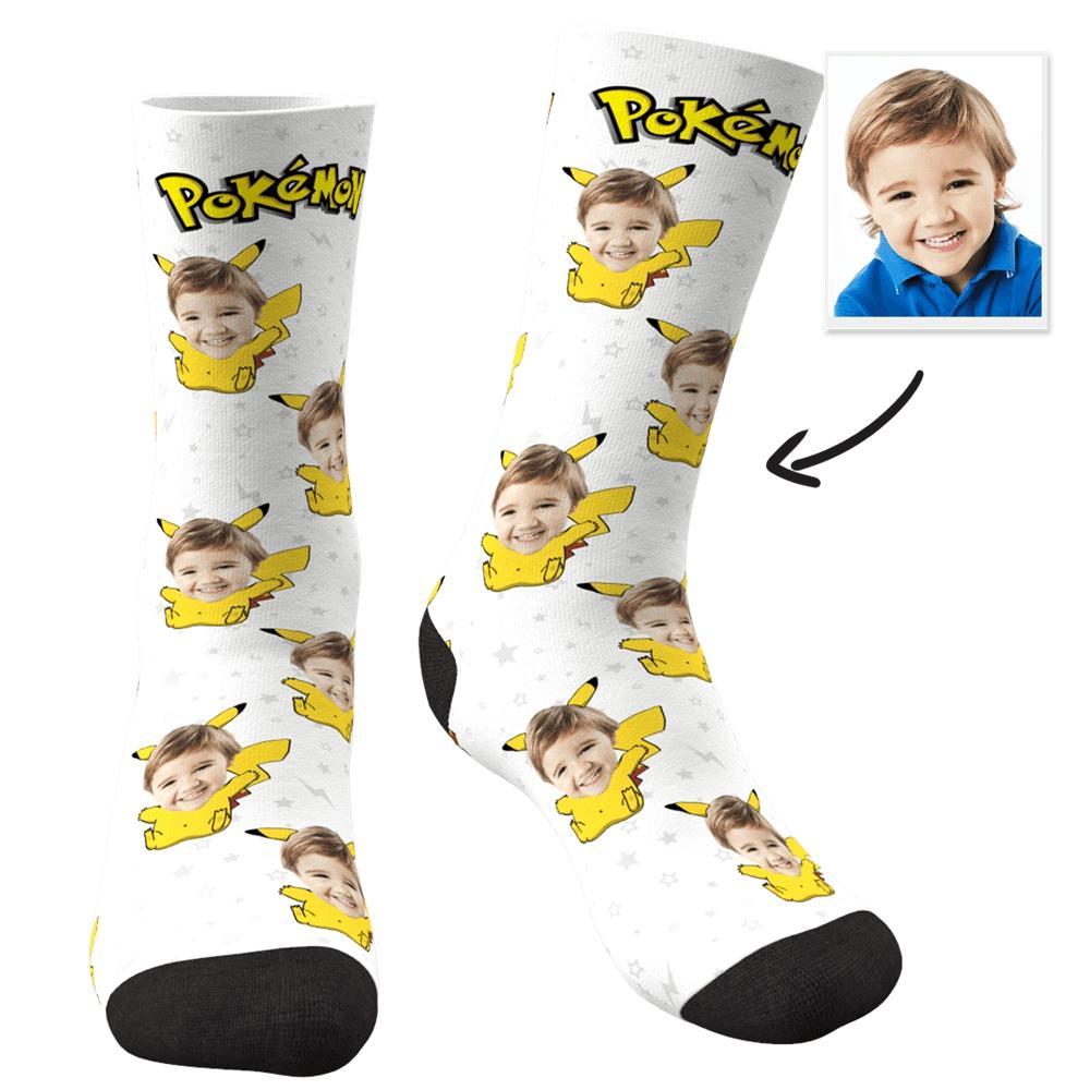 Calcetines Faciales Personalizados Pikachu