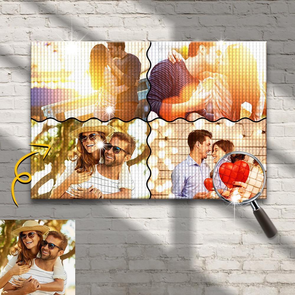 Pintura de diamante de foto personalizada Regalos de pintura de diamante de bricolaje para parejas