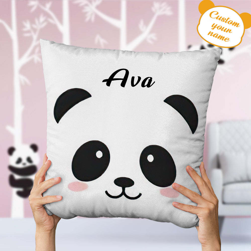Almohada Con Nombre Personalizado Almohada De Oso Panda Personalizada El Mejor Regalo De Panda - soufeeles