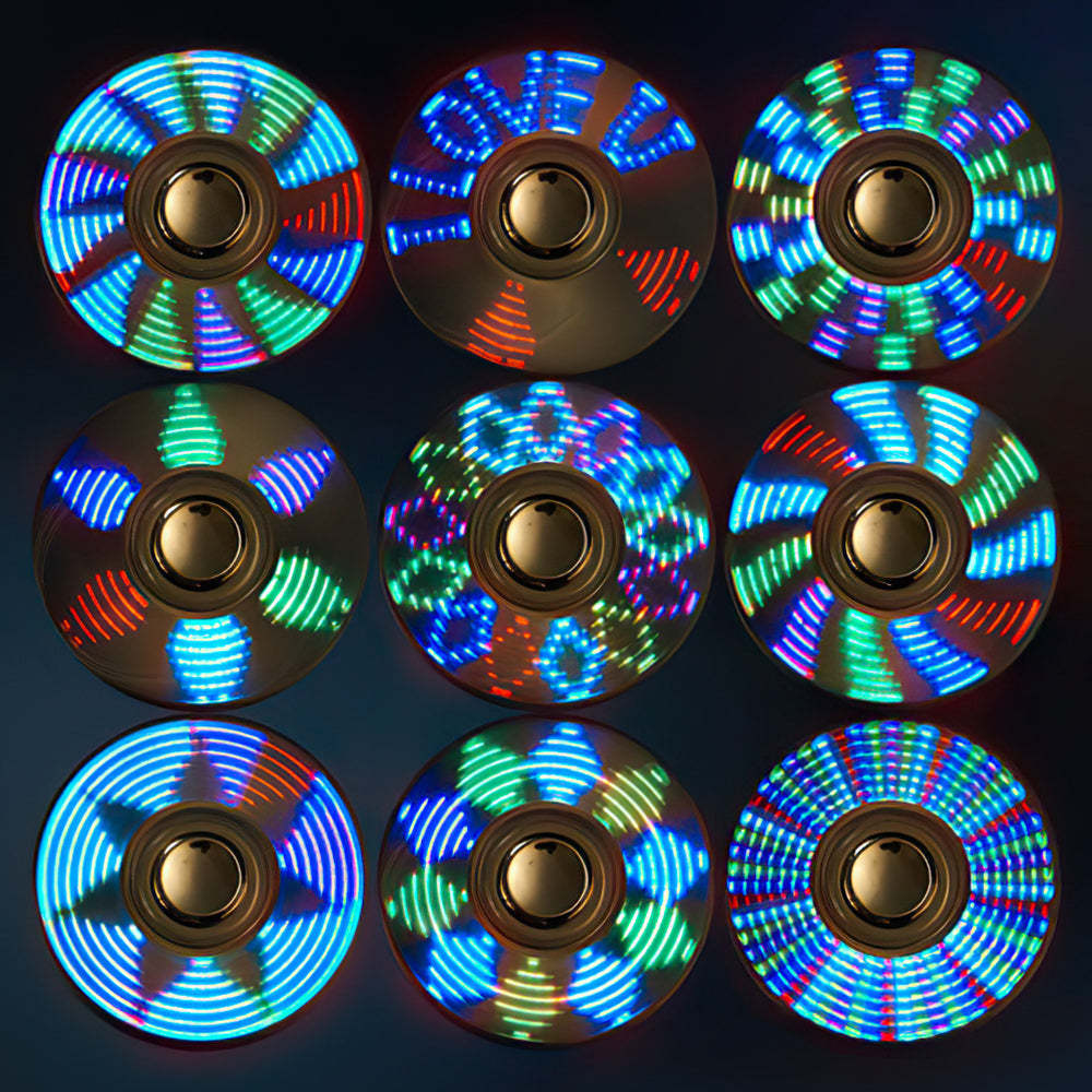 Encendedor Grabado Personalizado Led Fidget Spinner Regalos Creativos - soufeeles