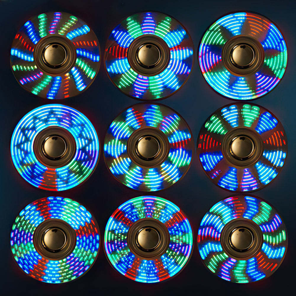 Encendedor Grabado Personalizado Led Fidget Spinner Regalos Creativos - soufeeles