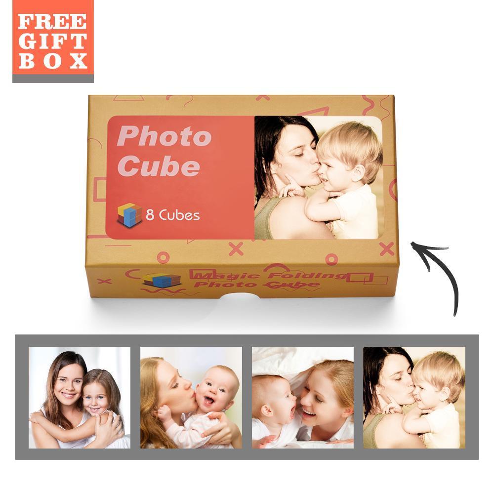 Marco De Fotos Personalizado Decoración Del Hogar Multiphoto Cubo De rubic Para La Familia