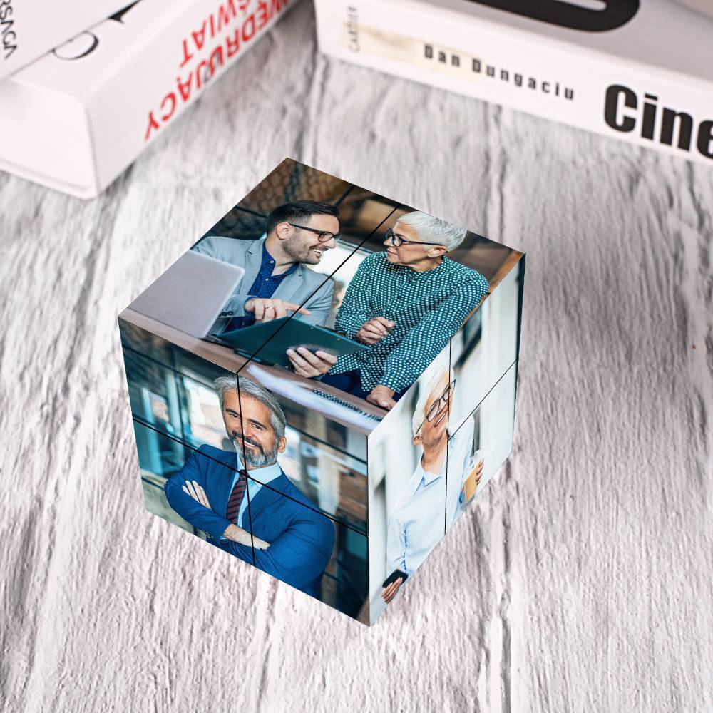 Marco De Fotos Personalizado Decoración Del Hogar Multiphoto Cubo De rubic Mejores Amigos