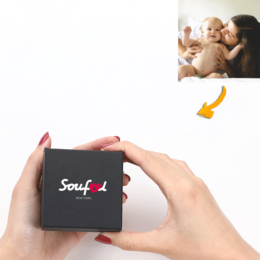 Personalizada Soufeel Joyero Con Foto Con Cinco Fotos Para Bebé