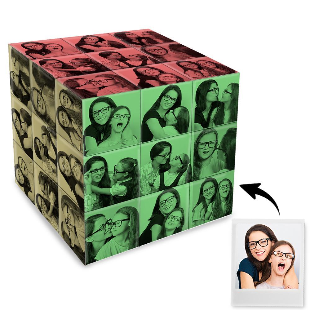 Marco De Fotos Multi Filtro Decoración Multifoto Colorido Cubo De rubic Regalo Para El Día De La Madre - soufeeles