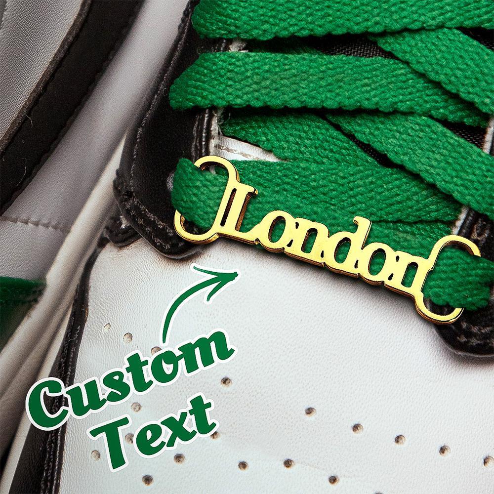 Accesorios Para Zapatos Con Cordones De Metal Con Nombre Personalizado