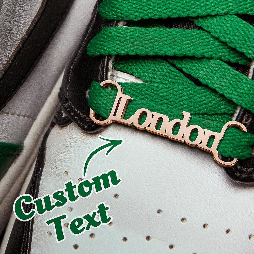 Accesorios Para Zapatos Con Cordones De Metal Con Nombre Personalizado