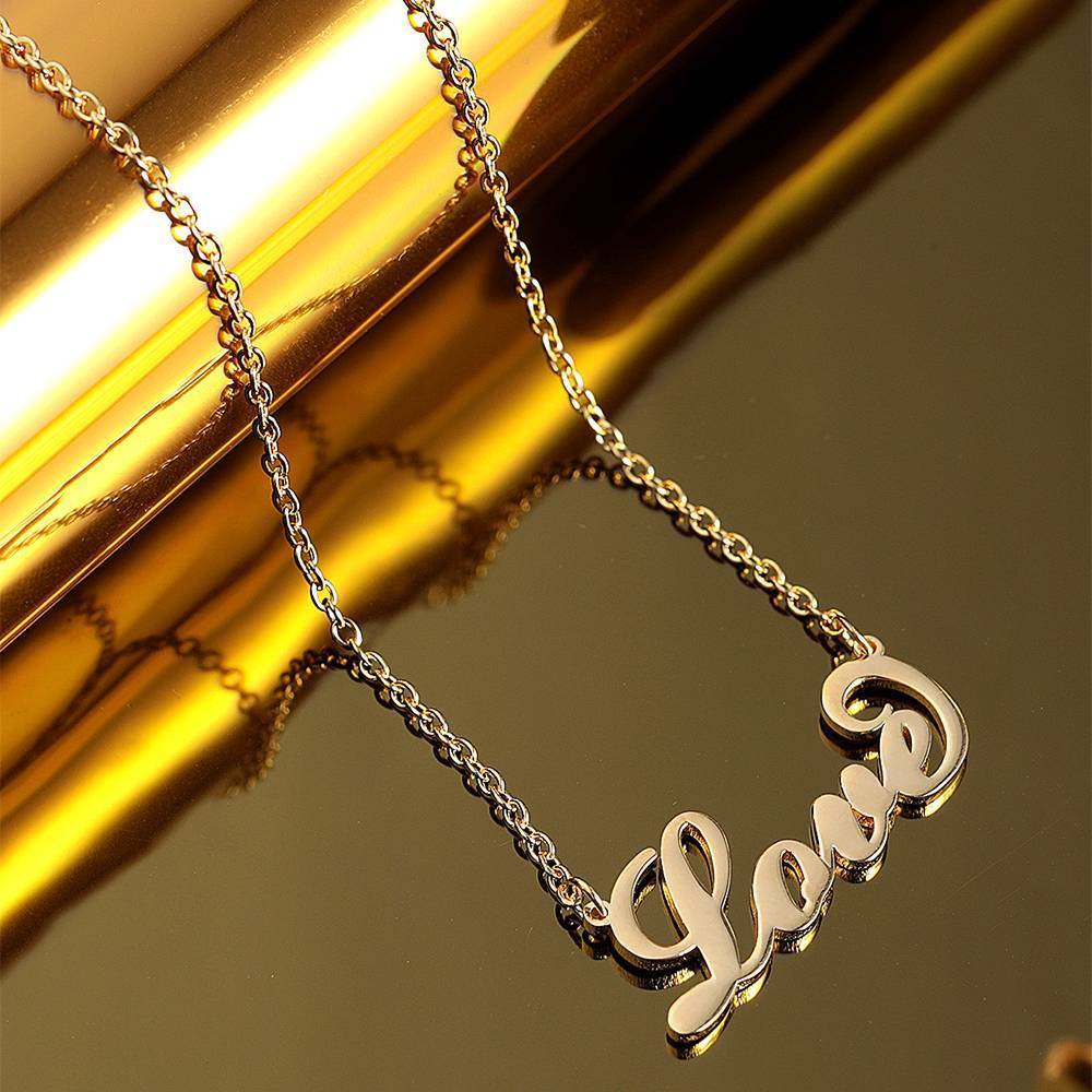 Plaqué Or 14k Collier Prénom De Style "Carrie"