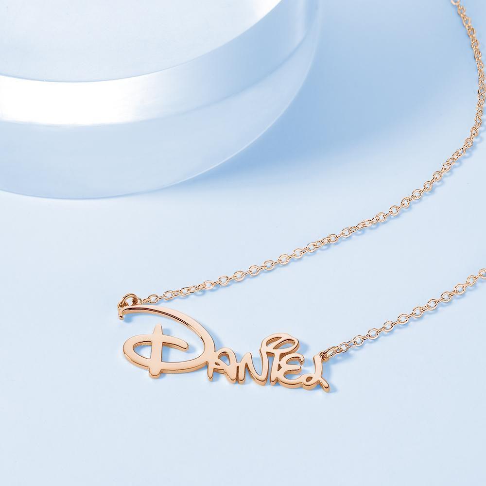 Collar Con Nombre Personalizado Collar Con Nombre Personalizado Estilo Sidney Regalo Con Nombre El Mejor Regalo Oro Rosa