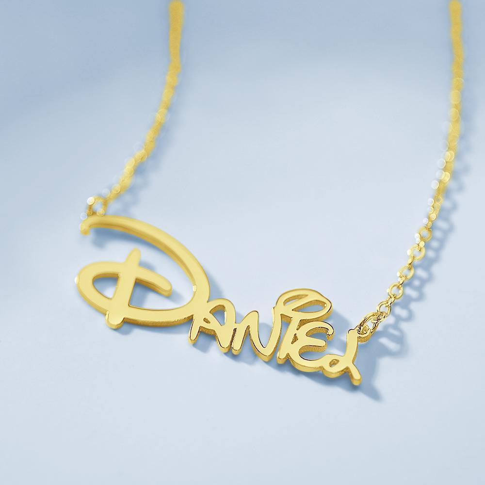 Collar Con Nombre Personalizado Collar Con Nombre De Amante Personalizado Regalo Con Nombre Estilo Sidney Oro De 14 Quilates