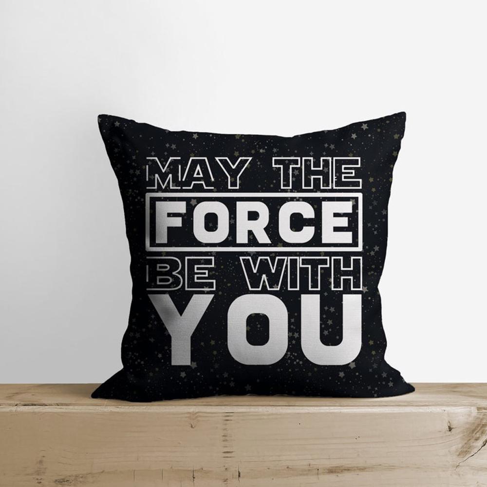Funda De Almohada Que La Fuerza Te Acompañe Con Mtfbwy - soufeeles