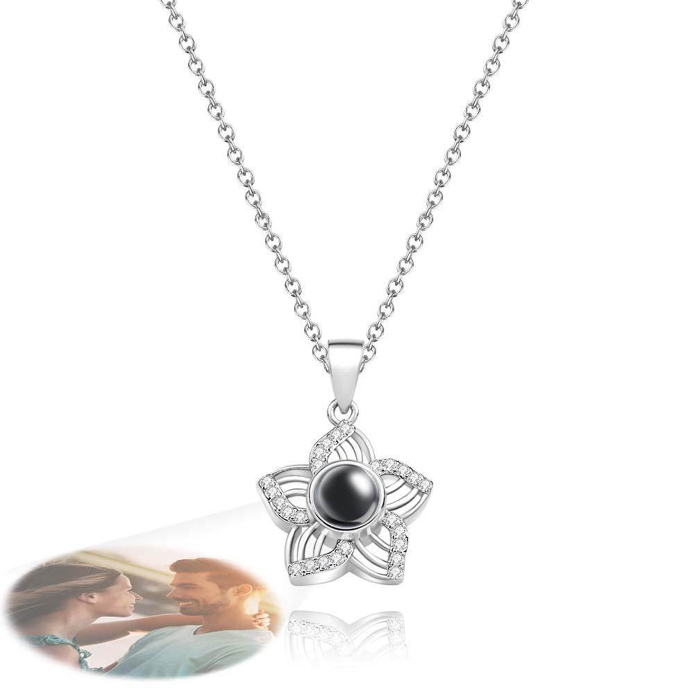 Collar De Fotos De Proyección Personalizado Regalos Únicos Románticos De Sakura Para Novias - soufeeles