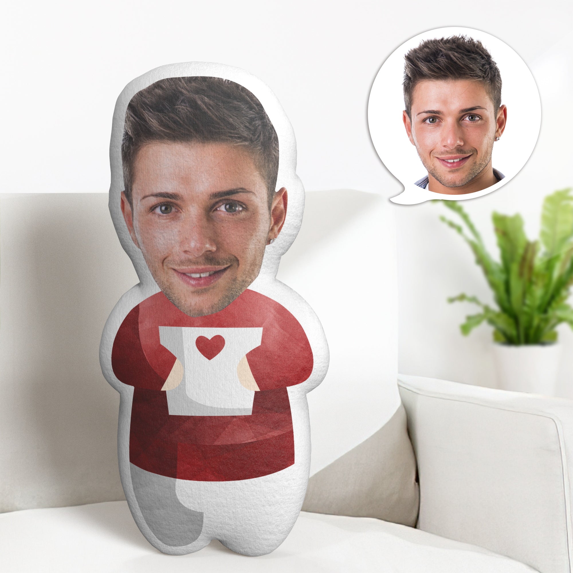 Cara Personalizada Minime Cojín Personalizado Día De San Valentín Dibujos Animados Minime Cojín Regalos - soufeeles