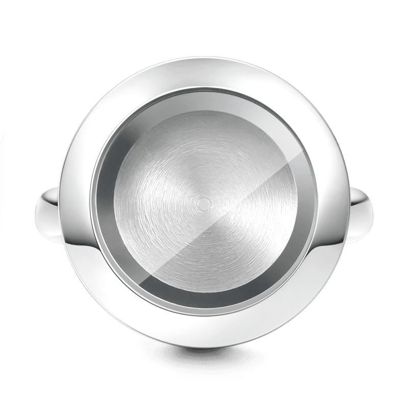 Círculo Medallón Flotante Anillo Aleación