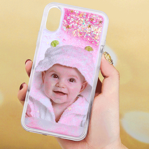 Funda Case Protectora del Teléfono Personalizado Foto Caparazón Blando con Arenas Movedizas