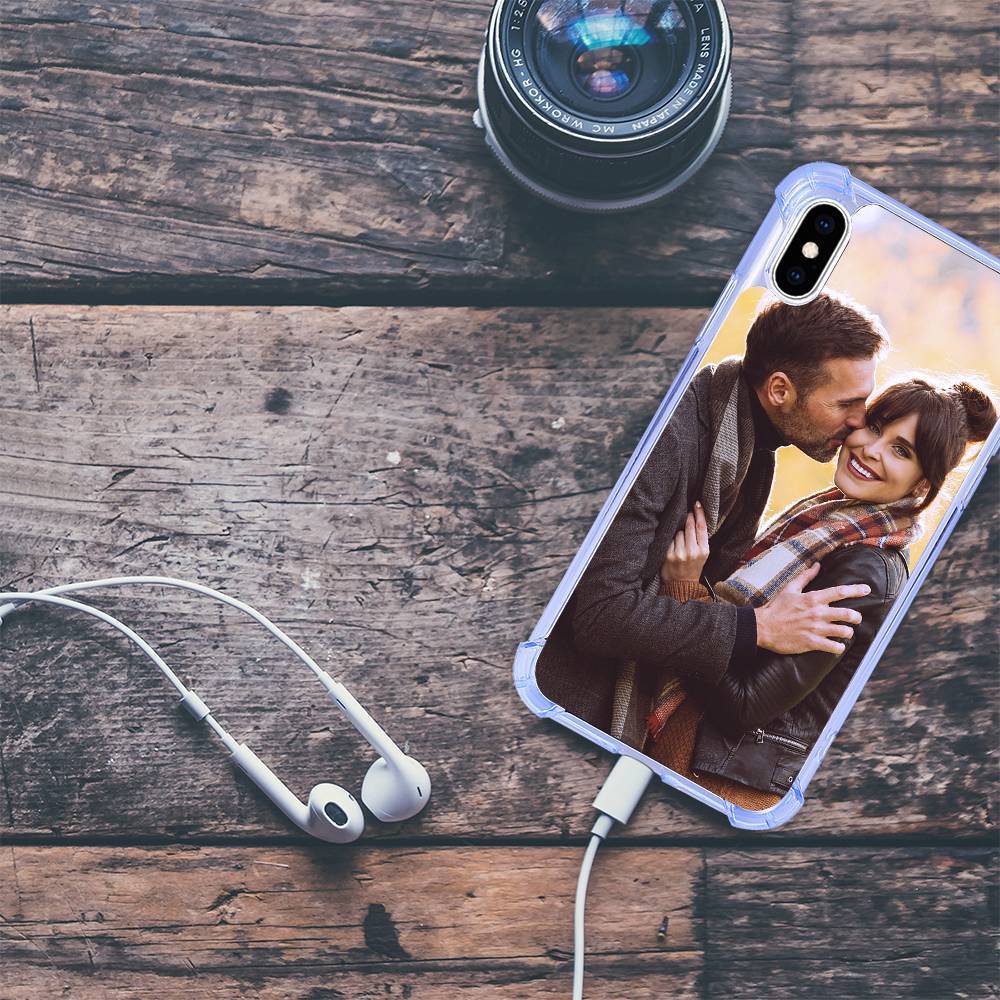 Foto Funda Case para Teléfono Silicona Anti-Caída Suave Cáscara Azul de Cielo - iPhone