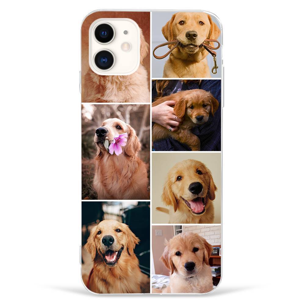 Funda Protectora para Teléfono con Collage de Fotos Personalizado, 7 Imágenes, Carcasa Blanda Mate - Samsung S9