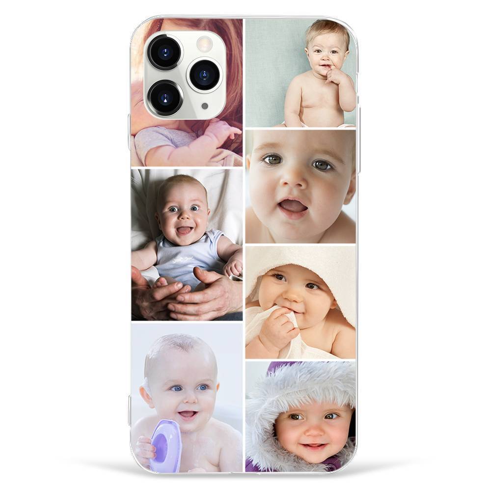 Funda Protectora para Teléfono con Collage de Fotos Personalizado, 7 Imágenes, Carcasa Blanda Mate - Huawei Mate 10 Pro