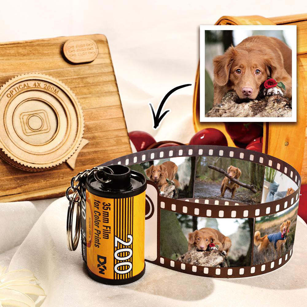 Rollo De Película Fotográfica Personalizada De 5 Fotos, Llavero Con Fotos, Regalos Fotográficos Personalizados Para Mascotas