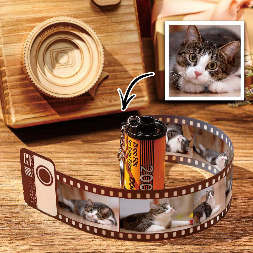 Rollo De Película Fotográfica Personalizada De 5 Fotos, Llavero Con Fotos, Regalos Fotográficos Personalizados Para Mascotas