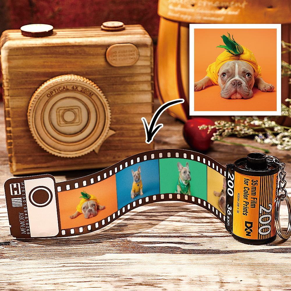 Rollo De Película Fotográfica Personalizada De 5 Fotos, Llavero Con Fotos, Regalos Fotográficos Personalizados Para Mascotas