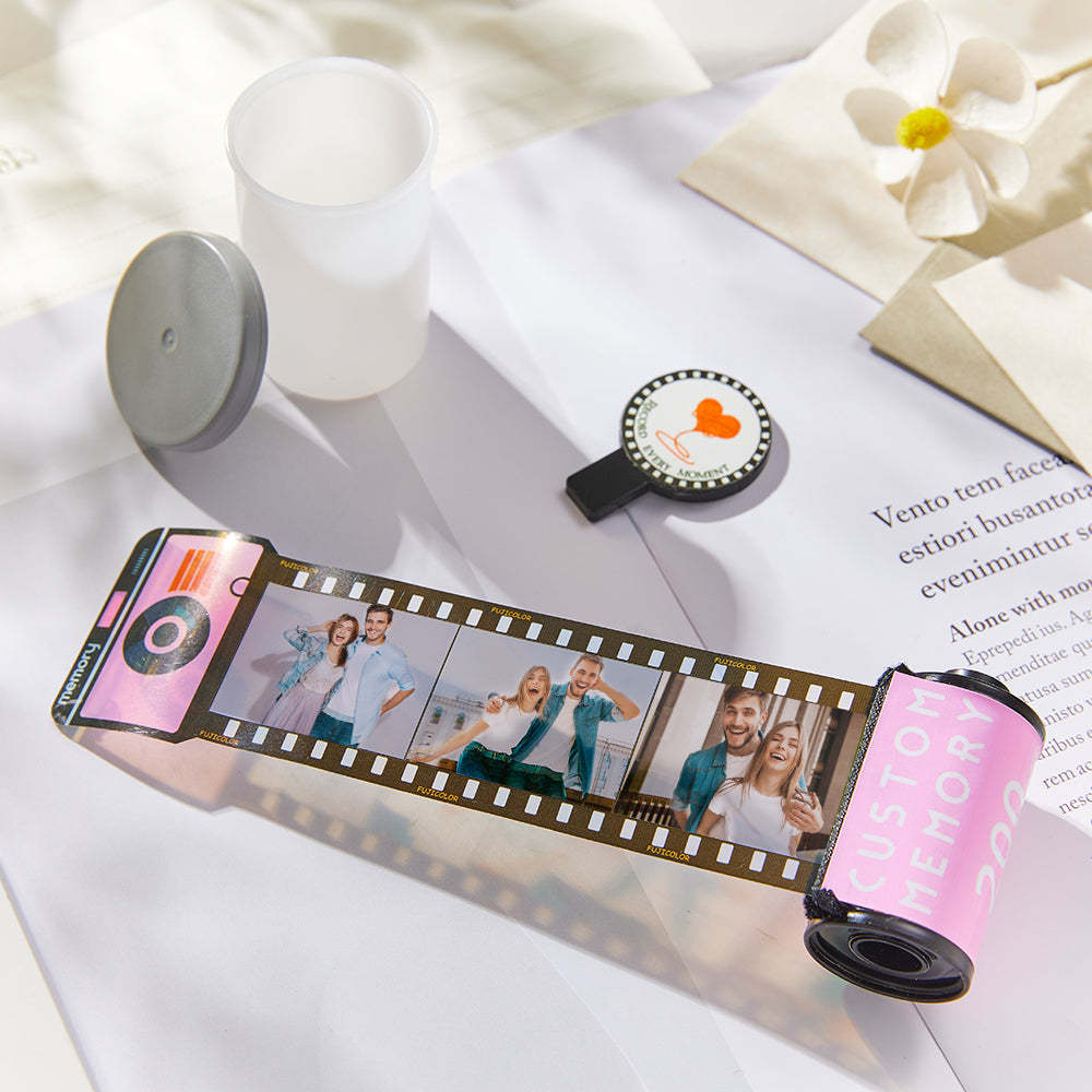 Llavero De Rollo De Película Personalizado De 15 Fotos, Llavero De Cámara Multifoto Personalizada Para Parejas - soufeeles