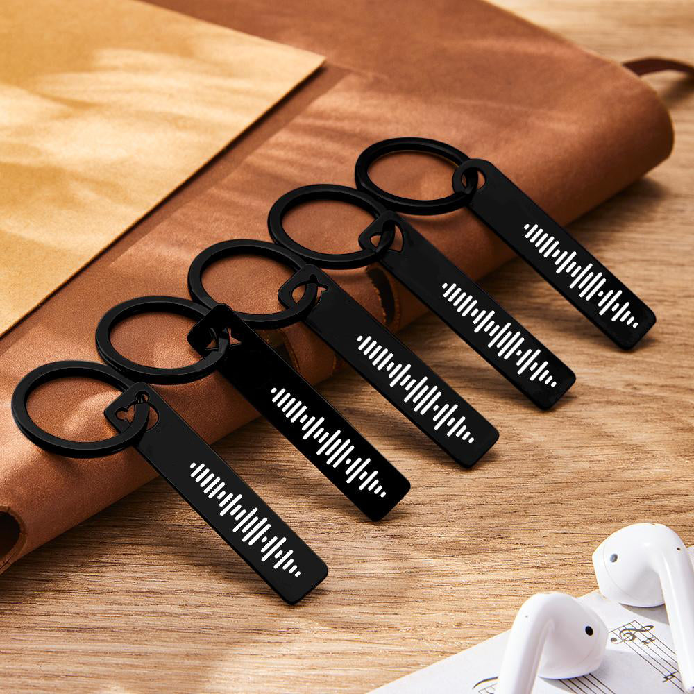 Llavero Con Código Escaneable De Música Personalizada Llavero Con Música Personalizada - soufeeles