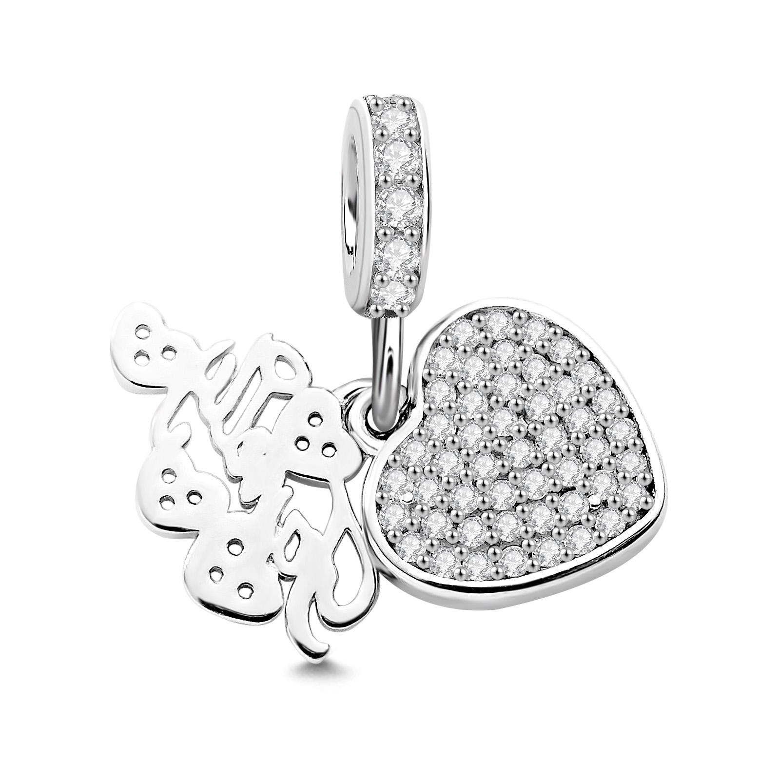 Encanto De Foto Personalizado Delicado Corazón Regalos Creativos Para La Familia - soufeeles