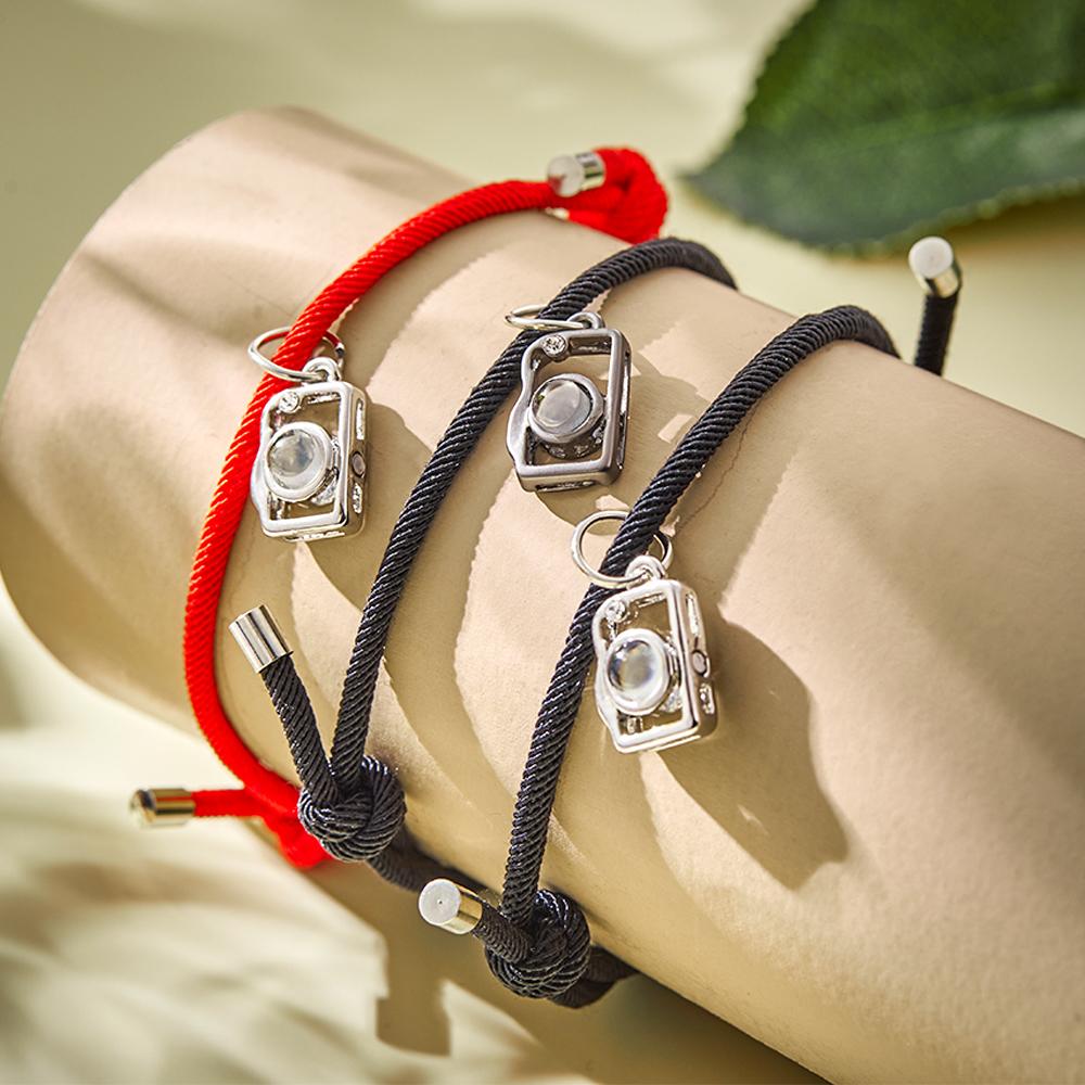 Proyección Personalizada Foto Pulsera Cámara Creativa Pareja Regalos - soufeeles