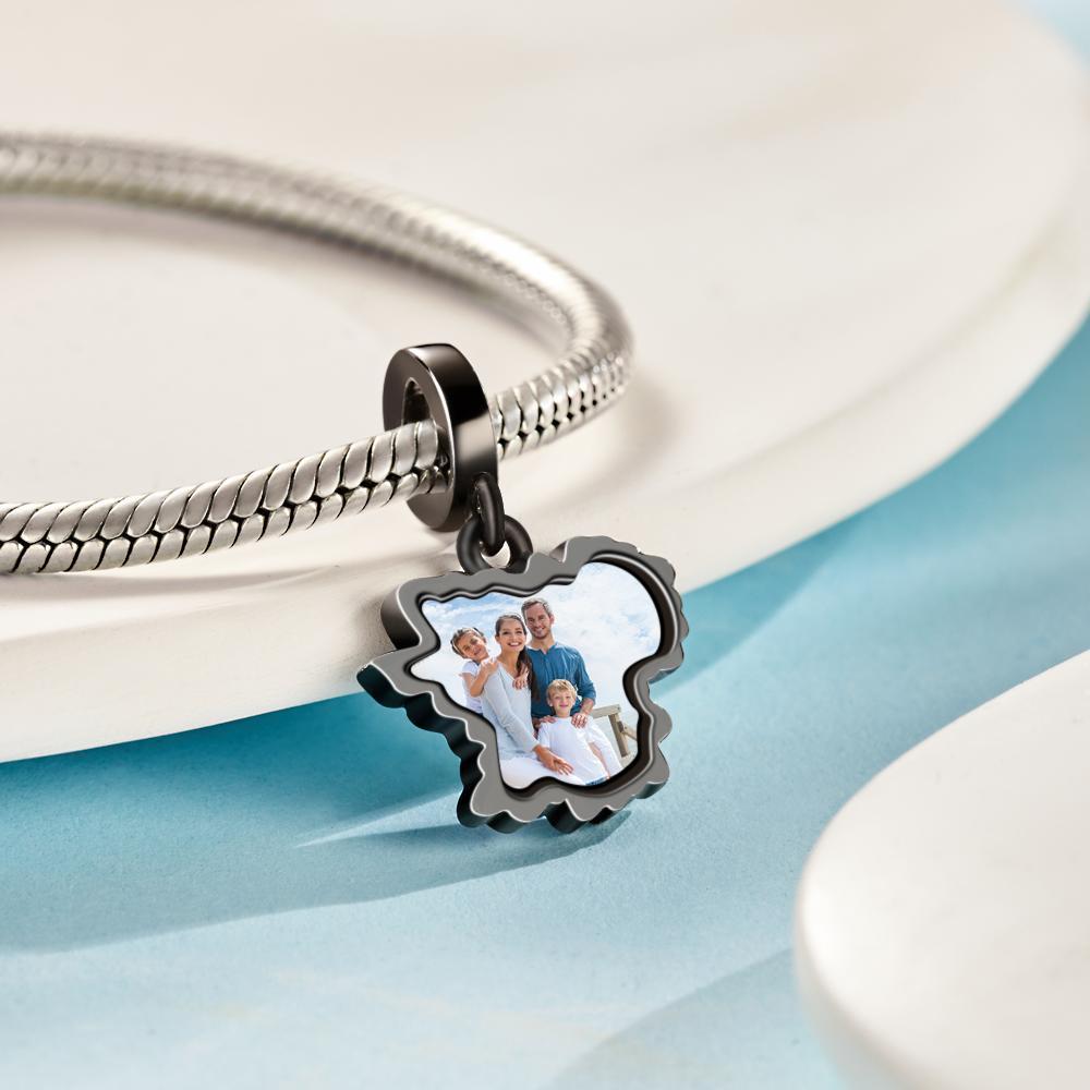 Encanto De Foto Personalizado Feliz Año Nuevo Colgante Colgante Encanto Regalo Para La Familia - soufeeles