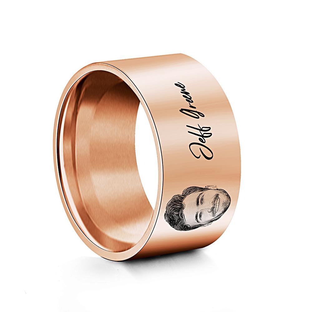 Anillo De Hombre Personalizado Con Palabras Grabadas Regalo Perfecto Para Parejas En Aniversario O Día Del Padre