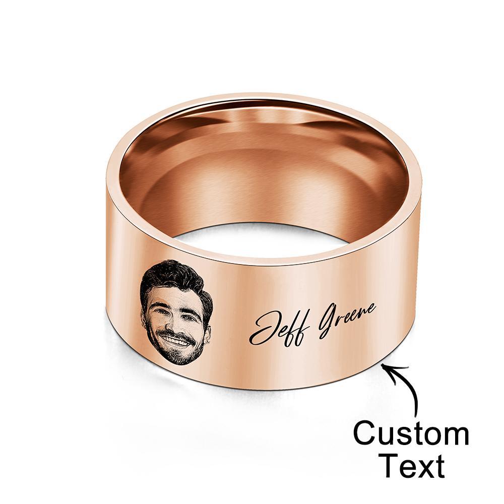 Anillo De Hombre Personalizado Con Palabras Grabadas Regalo Perfecto Para Parejas En Aniversario O Día Del Padre