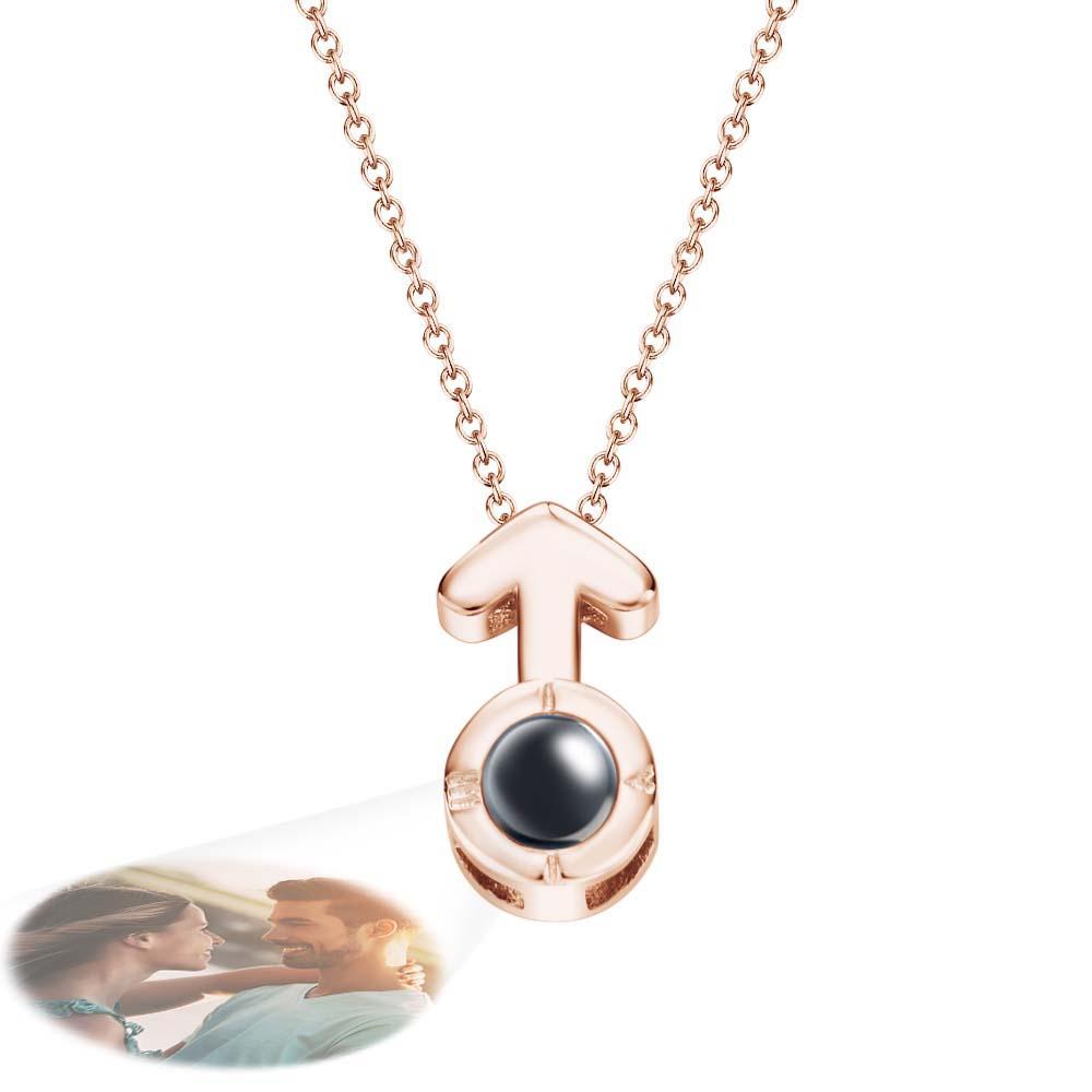 Joyería De Moda Flecha Amor Proyección Collar Encanto Gargantilla Mujeres Joyería Romántica - soufeeles