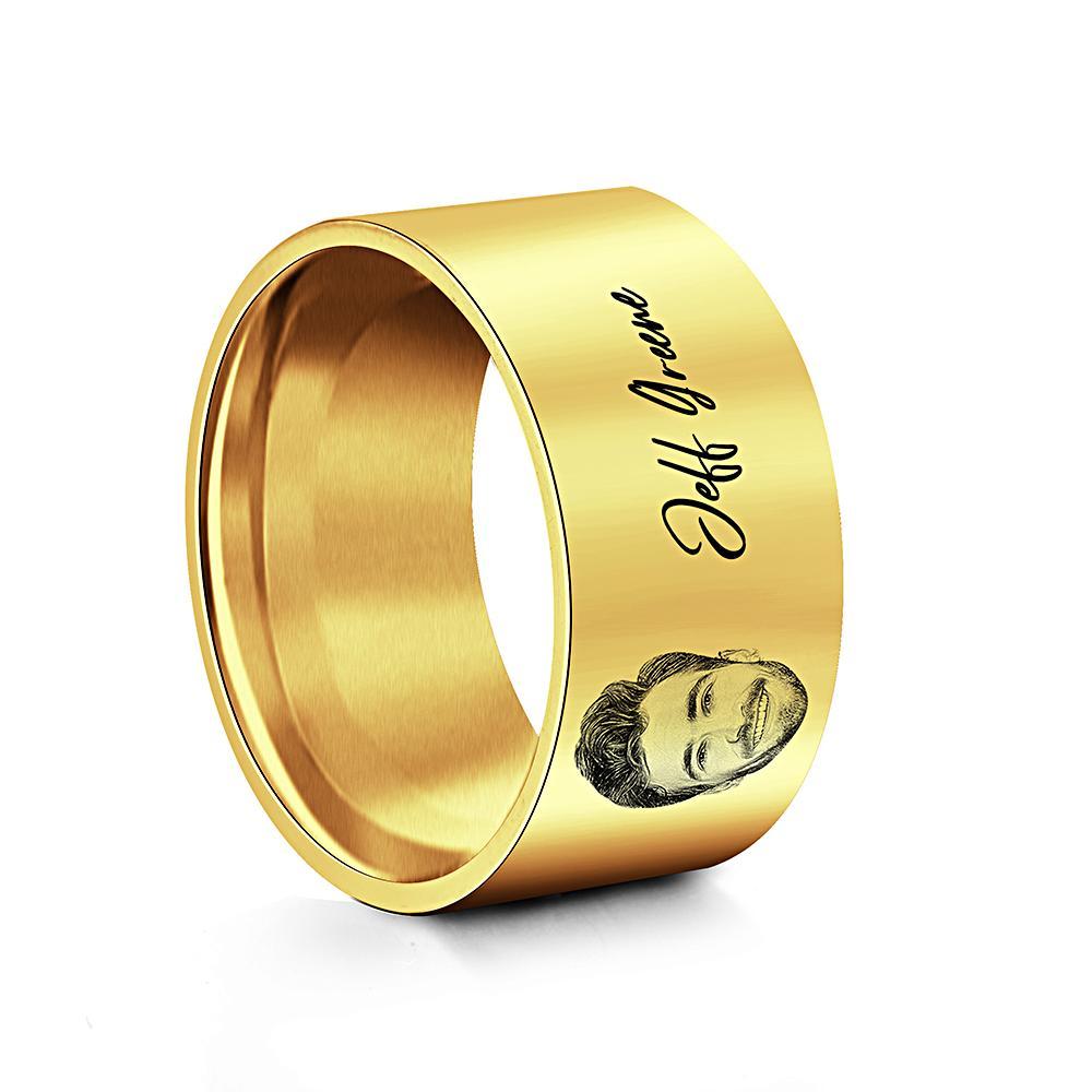 Anillo De Hombre Personalizado Con Palabras Grabadas Regalo Perfecto Para Parejas En Aniversario O Día Del Padre