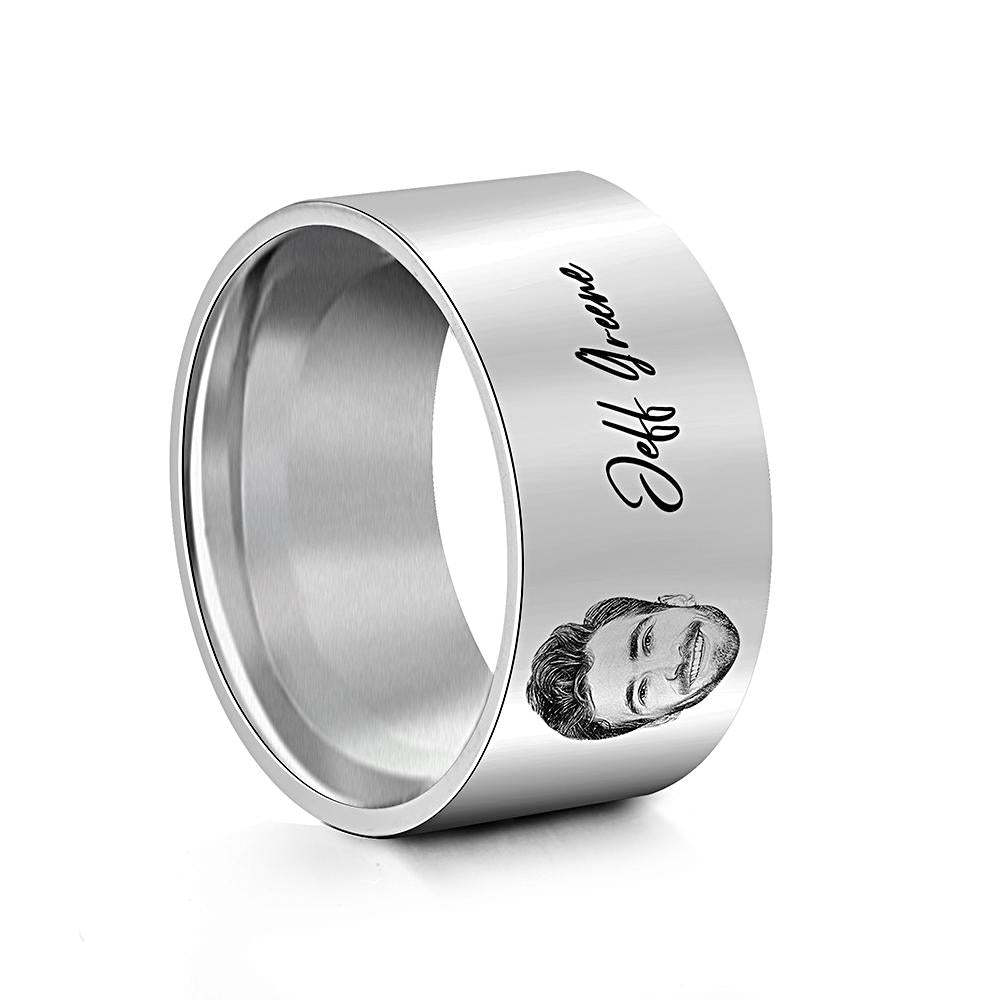 Anillo De Hombre Personalizado Con Palabras Grabadas Regalo Perfecto Para Parejas En Aniversario O Día Del Padre