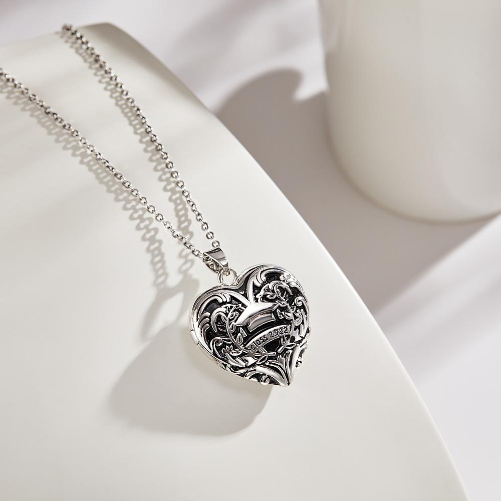 Collar Con Foto Personalizada Clase En Forma De Corazón De 2022 Collar Con Colgante Regalo De Graduación - soufeeles