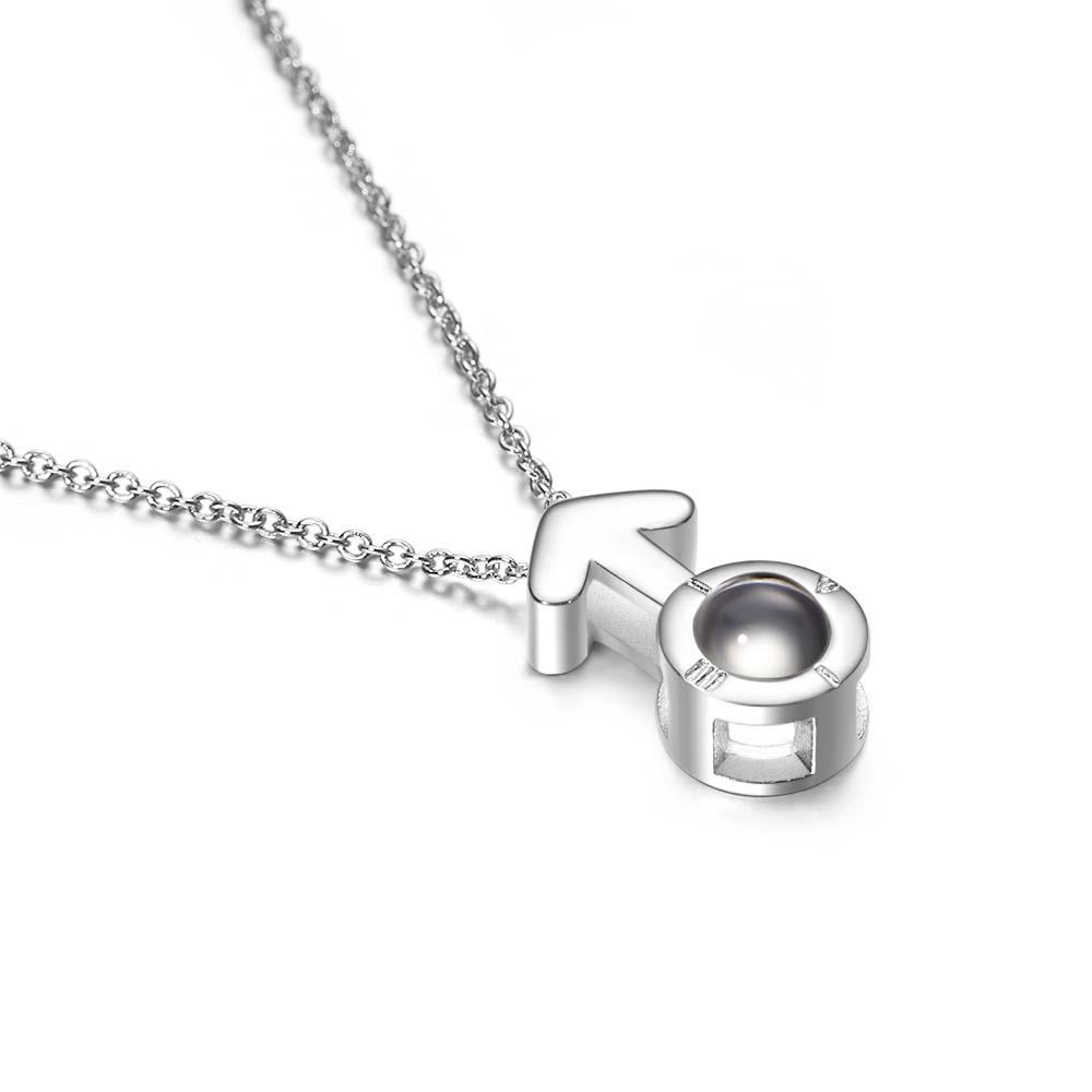 Joyería De Moda Flecha Amor Proyección Collar Encanto Gargantilla Mujeres Joyería Romántica - soufeeles