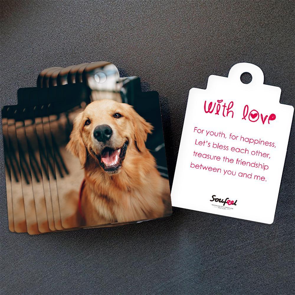 Tarjeta con Foto Tarjeta de Regalo Regalos Conmemorativos Lindas Mascotas