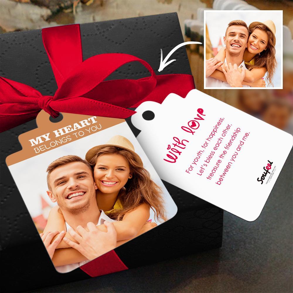 Tarjeta de Regalo Personalizada Tarjeta con Foto para Regalos únicos Ideas Regalos para Parejas