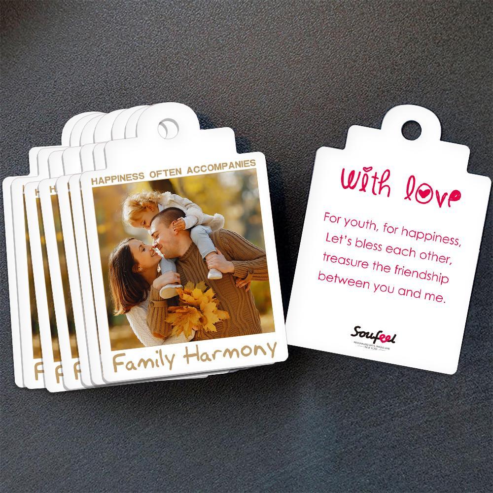 Tarjeta con Foto Tarjeta de Regalo Tarjeta de Felicitación Tarjeta de Felicitaciones para Regalos Familiares