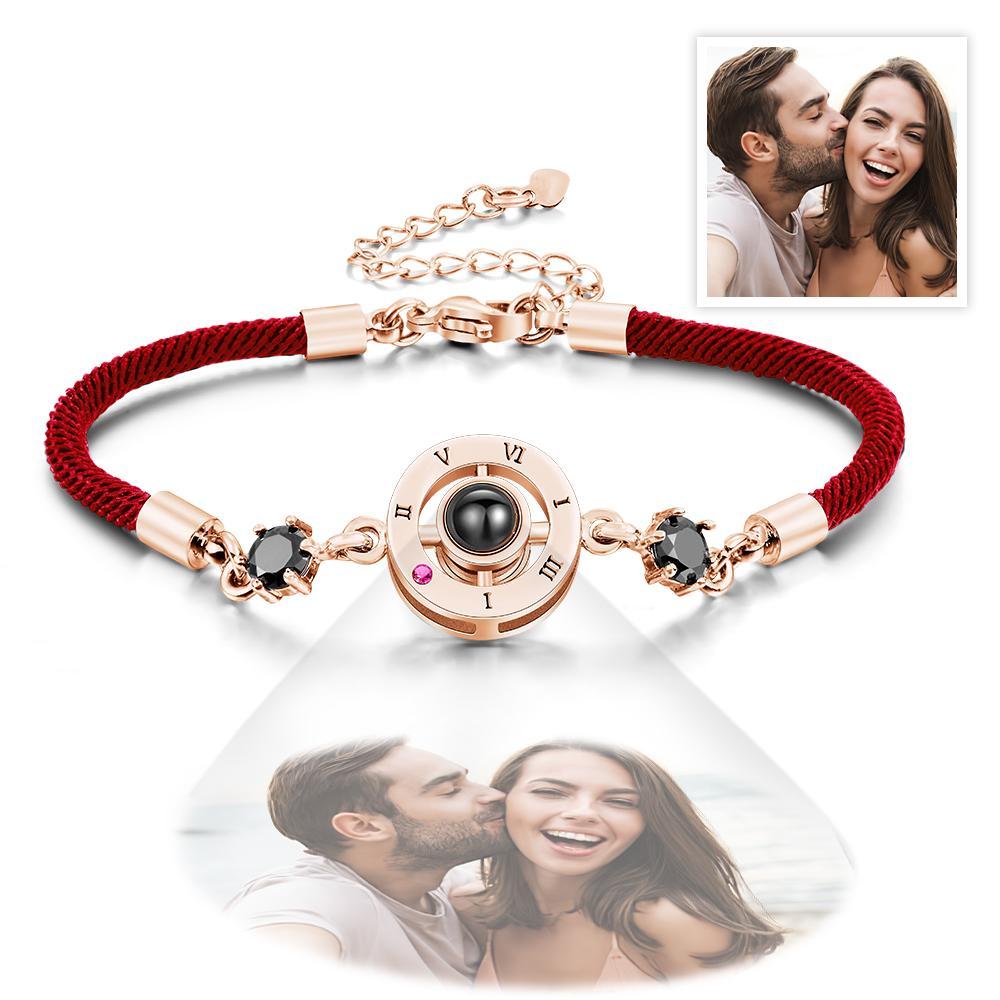 Pulsera Con Foto De Proyección Personalizada Exquisitos Regalos Conmemorativos - soufeeles