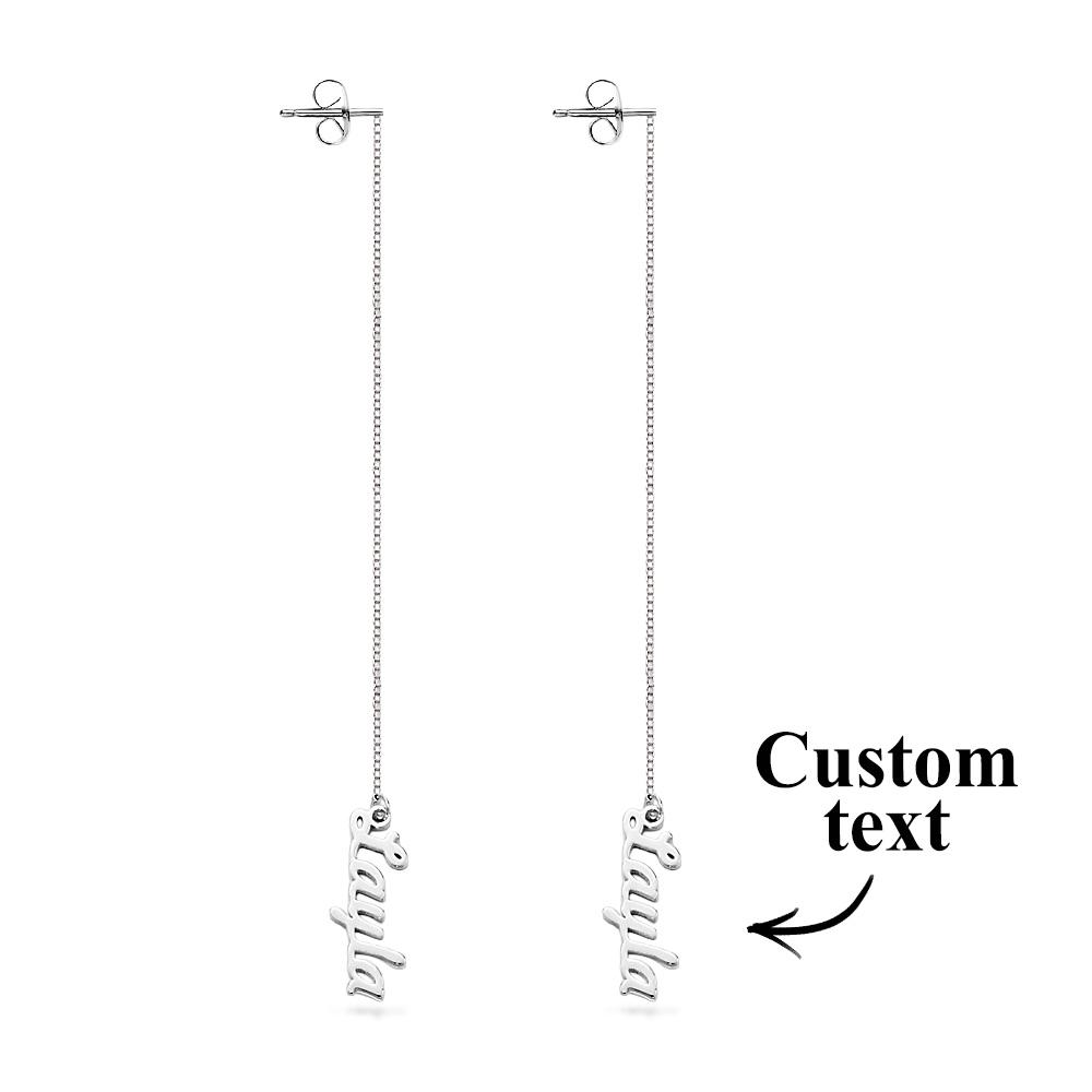 Promise You Pendientes Personalizados Con Nombre Pendientes Para Amantes Para Regalo De Navidad - soufeeles