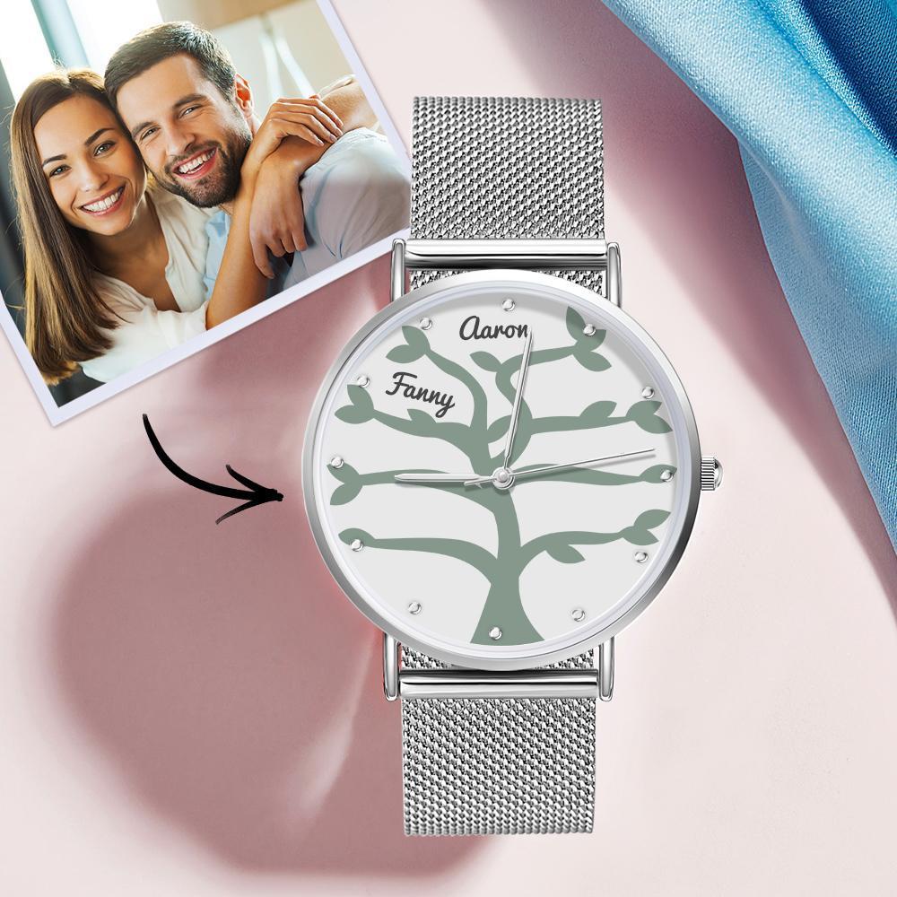 Reloj con Nombre Reloj de Pulsera de Aleación para Mujer 36 Mm Regalos únicos (1-9 Nombres)