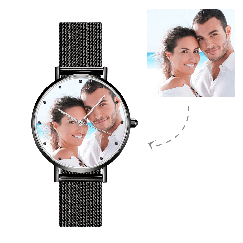 Reloj Con Foto Grabada Personalizada Para Madre, Pulsera De Aleación, Regalo Del Día De La Madre Para Ella, Reloj Con Foto Personalizado, 36 Mm - soufeeles