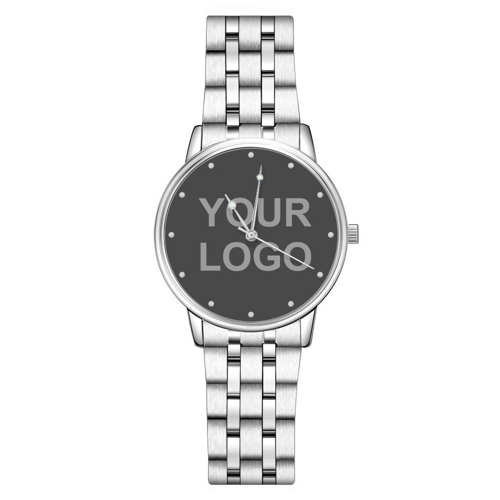 Regalo De Empresa - Reloj Unisex Con Foto De Pulsera De Aleación Grabada De 40 Mm